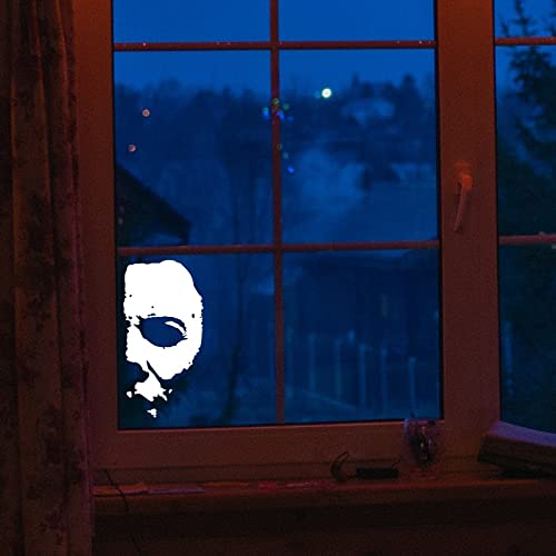 Michael Myers înfiorătoare jumătate față de 6 inch de vinil alb Decaluri de horror înfricoșătoare Filme înfricoșătoare de Halloween