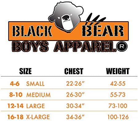 Topuri de tanc atletic pentru Black Bear Boy-4 pachete Performanță Mușchi Dry-Fit Muscle