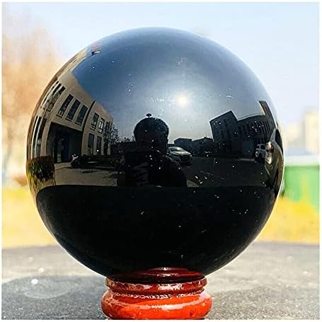 Wgphd Sănătate și gospodărie cristal Natural vindeca Obsidian minge de cristal pentru Fengshui minge sferă, meditație, cristal