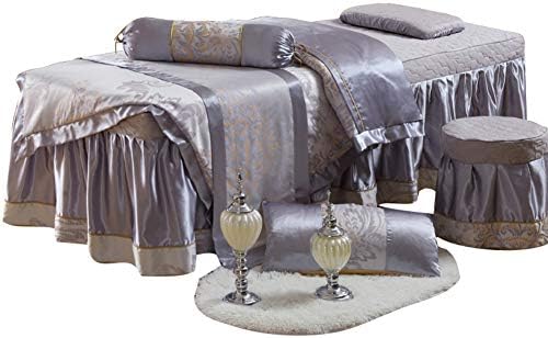 Seturi de tablă de masaj de masaj din bumbac moale, stil european de masaj frumusețe pat de acoperire cu pat cu fețe de repaus