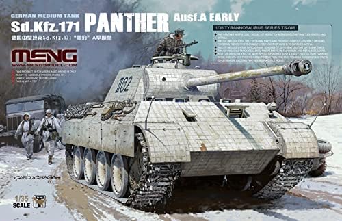 Meng 1/35 Scale SD.KFZ.171 Panther Ausf.A Early, German Medium Tank - Plastic Model Building Kit TS -046