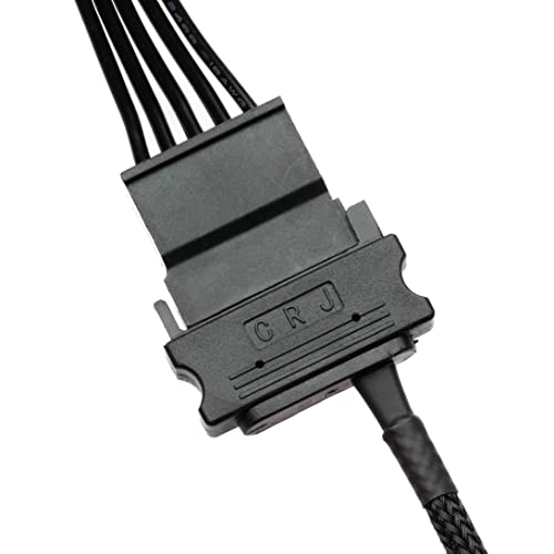 CRJ 15 pini SATA putere la 6 pini SATA Slimline 12 cablu adaptor de alimentare cu mânecă