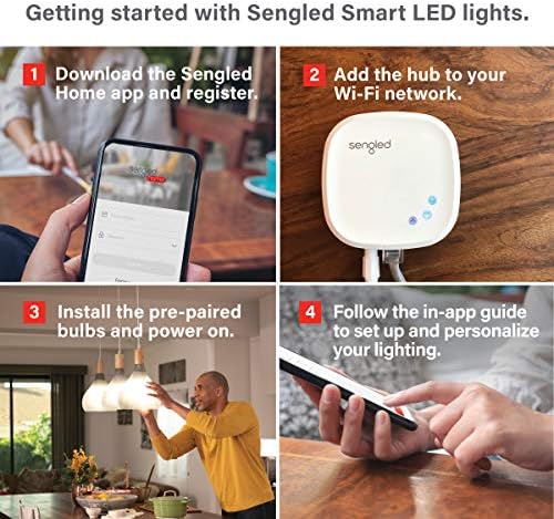 Sengled Smart LED Kit de pornire alb moale + proiector de exterior Smart PAR38