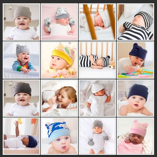 Pălărie de nou-născuți de urs drăguț și mătușe anti-zgârietură setate pentru 0-3 luni băieți și fete