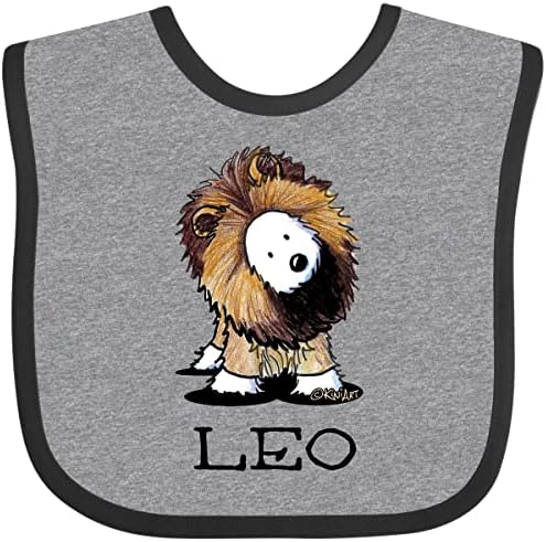 Inktastic Leo Lion Westie Baby Bib - Kiniart