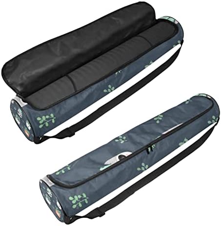 RATGDN Yoga Mat Bag, Plante de casă în ghivece pentru animale exercițiu Yoga mat Carrier Full-Zip Yoga Mat Carry Bag cu curea