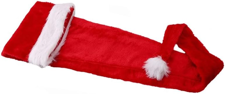 NarcNton Santa pălărie Adult lung Crăciun pălărie pluș roșu Santa pălărie Crăciun Petrecere Decor