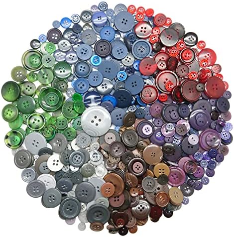 Butoane de rășină, butoane de dimensiuni asortate, pentru meșteșuguri cusut bricolaj buton manual pictură butoane de ornament