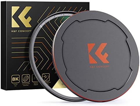 K & amp; F Concept 77mm Magnetic MC UV filtru de protecție a lentilelor + capac de filtru pentru lentile cu 28 de acoperiri