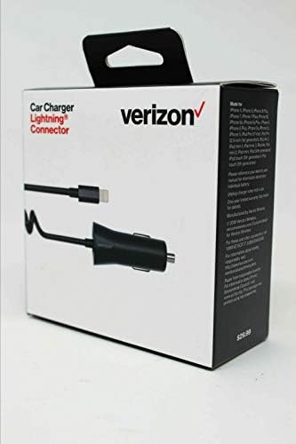 Verizon 2.1 A Încărcător de vehicul pentru dispozitivul Apple Lightning, Negru