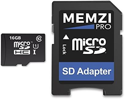 MEMZI PRO 16gb clasa 10 90MB/s Micro SDHC Card de memorie cu adaptor SD pentru Victure AC800, AC600, AC400, AC200 sau Dragon