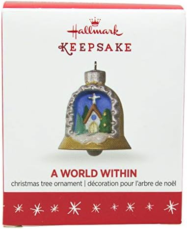 Hallmark Ornamente de Crăciun Mini A World În interior - 2 în serie