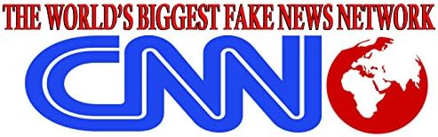 CNN cea mai mare rețea de știri false din lume amuzant bara de protecție autocolant Decal