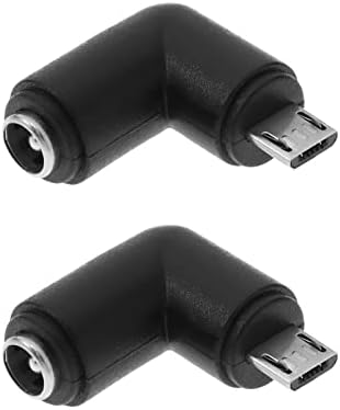 2 buc DC 5. 5x2. 1mm la Micro USB Adaptor 90 grade Micro DC adaptor alimentare alimentare conector de încărcare pentru aparate