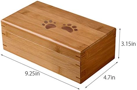 Crearea Core animale mici din lemn Pet Memorial suvenir urnă pentru animale de companie funerare Urne Memorial cutie de suveniruri