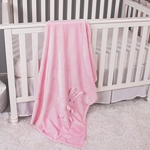 Băie de copil moale micro fleece pentru fete pentru băieți - Oeko -Tex Certified Crib Crib Plantă pentru pat pentru bebeluși