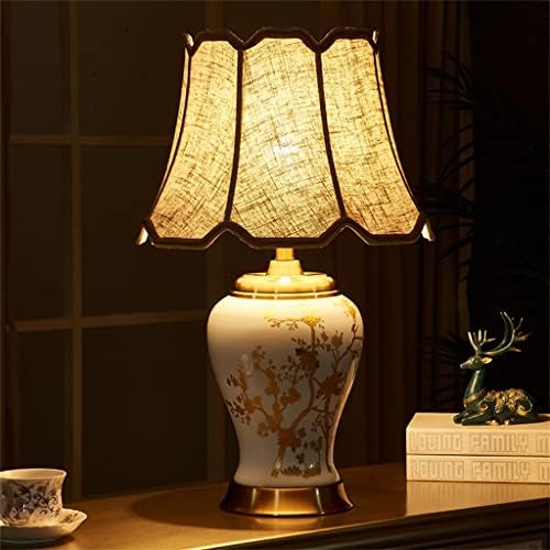 Zhaolei retro platină de masă ceramică lampă dormitor dormitor lampă cu led decorare lampă atmosferă lumină de noapte lumină