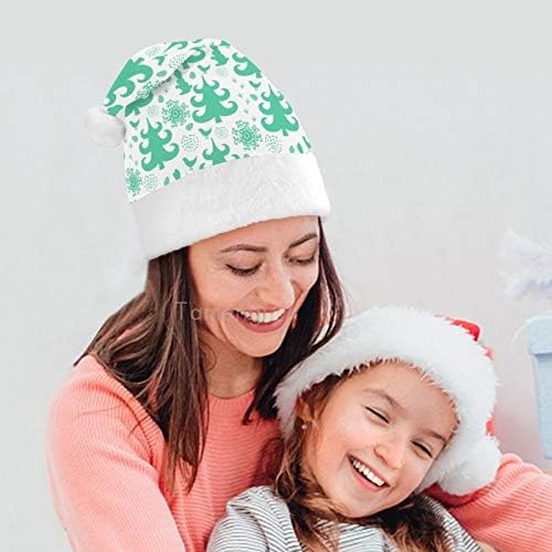 Pălărie de Crăciun Moș Crăciun, flori de iepure Pălărie de Vacanță de Crăciun pentru adulți, pălării de Crăciun Unisex confort pentru Anul Nou costum festiv Petrecere de vacanță eveniment