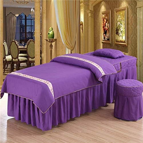 Zhuan Solid Color Massage Massage Sets Sets, masaj premium Masaj fustă set de masaj salon de pat acoperișuri de pat cu fețe