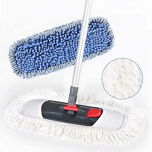 Cleanhome Full Polyester Microfiber Înlocuire plăcuțe de mop reutilizabile la spălare pentru lemn tare, laminat, curățare podea