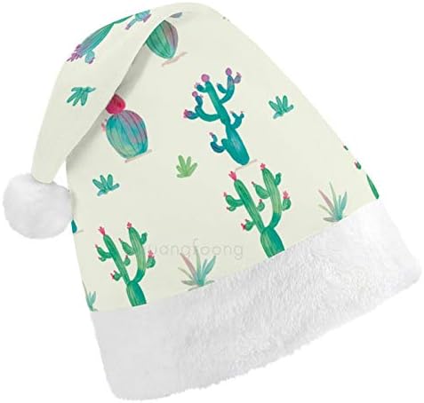 Pălărie de Crăciun Moș Crăciun, plantă de Cactus Pălărie de Vacanță de Crăciun pentru adulți, pălării de Crăciun Unisex confort