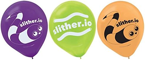 Slither.io Party Latex Balloons | Culori asortate | 6 PC -uri