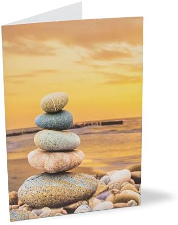 Ke-carte de naștere maritimă-carte pliabilă pentru ziua de naștere-în format DIN B6-carte pliabilă cu plic-motiv de coastă