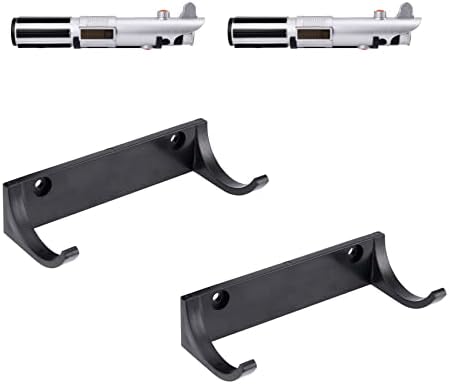 Lekusha Lightsaber Hilt suport de montare pe perete Light Saber Hilt Display Rack Hook Stand, compatibil pentru orice mâner