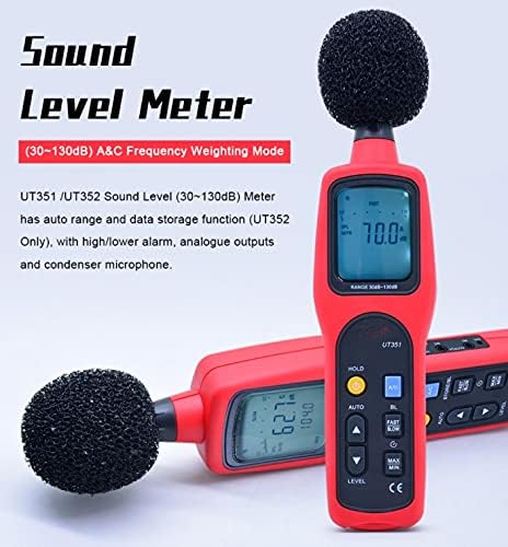 Tester de zgomot digital Jieseing la nivel de sunet Digital 30-130DB Monitorizare decibelică Frecvență Cântare/Rata de probă/Forestiere