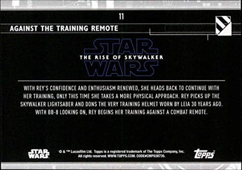 2020 Topps Star Wars The Rise of Skywalker Series 2 Blue 11 împotriva cărții de tranzacționare la distanță de antrenament