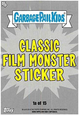 2018 Topps Garbage Pail Kids Oh The Horror Classic Film Monster A Puke 1A Ross- feratu x Card oficial de tranzacționare non-sport