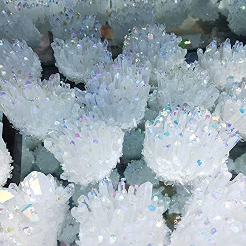 KKSI 1PCS 400-500G Crystal Electroplated Crystal Quart Aura Specimen Electroplator Crystal Crystal Crystal Decorație Vindecare