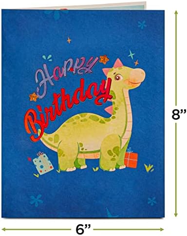 Paper Love Frondly Birthday Pop Up, Hedgehog de ziua de naștere, reciclat și ecologic, copertă 8 x 6 - Include plic și