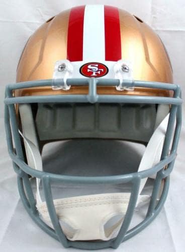 Deion Sanders a autografat San Francisco 49ers F / S 64-95 cască de viteză-BAWHologram-căști NFL autografate