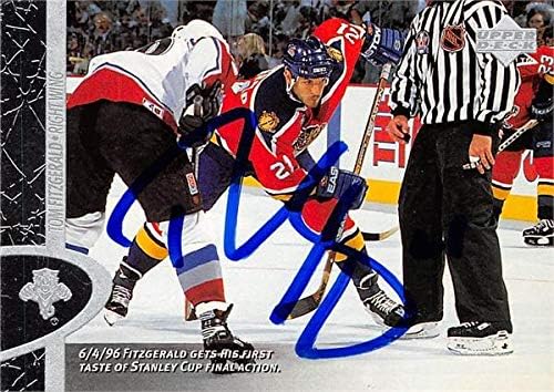 Tom Fitzgerald Hockey Card Hockey 1996 Upper Deck 69 - Hockey Slabbed Cards Autographed