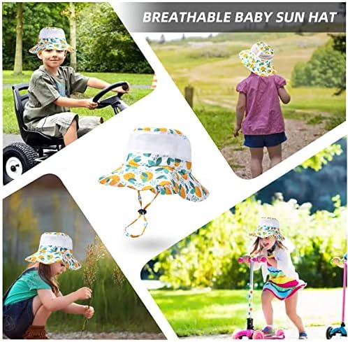 Pălărie de soare Huianer pentru bebeluși Băiețel respirabil pentru pălărie de soare reglabil cu plasă largă de plasă de vară