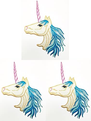 Kleenplus 3 buc. Spumante unicorn desene animate copii Copii Moda Patch autocolant ambarcațiuni patch-uri DIY aplicatiile brodate