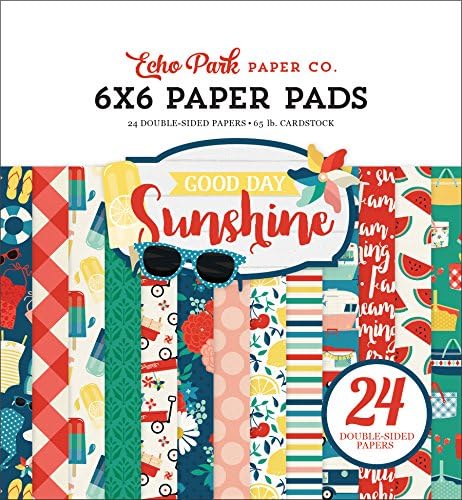 Echo Park Paper Company Good Day Sunshine 6x6 Paș de hârtie