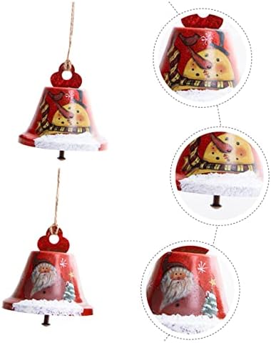 Yardwe 2pcs clopote de Crăciun decor manual clopote meșteșuguri de Crăciun pandantiv clopote minuscule pentru meșteșuguri clopoțel