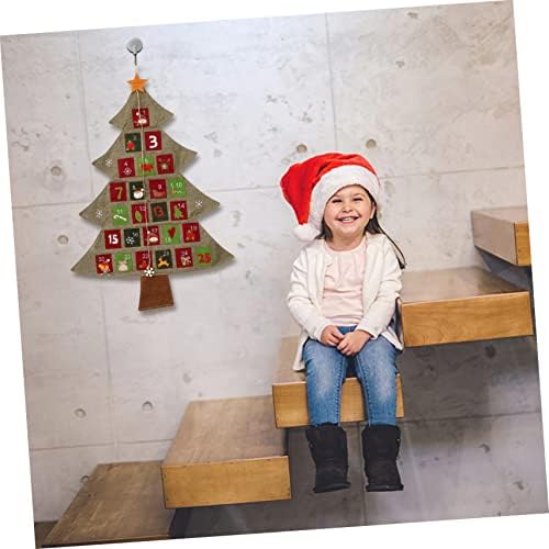 Operitacx 1 buc calendar de Crăciun Adornos Para de naștere ornamente perete agățat Decor petrecere de Crăciun favoare reutilizabile