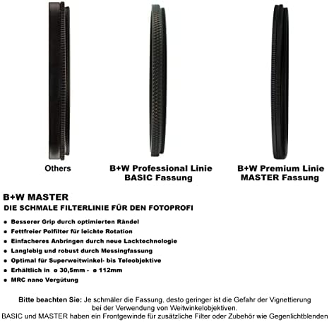 Filtru de sticlă B + W 82mm Master UV Haze MRC Nano 010m