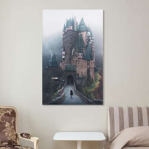 Tomart Art Poster Eltz Castle Canvas Decor Imprimare Canvas pictură Afise și imprimeuri Imagini de artă de perete pentru living