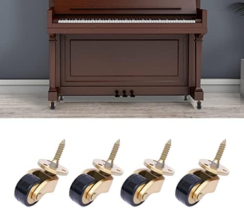 Instrument1shooo 4pcs rotile de alamă mobilier cu roată industrială canapea canapea de pian piese de pian greoi piese de pian