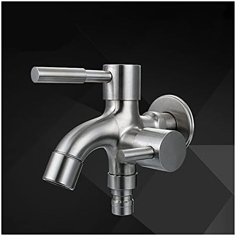 RTYUIE 304 robinet din oțel inoxidabil 2-în-1 Robinet Dublu robinet în grădină mașină de spălat baie mop robinet Ușor de instalat