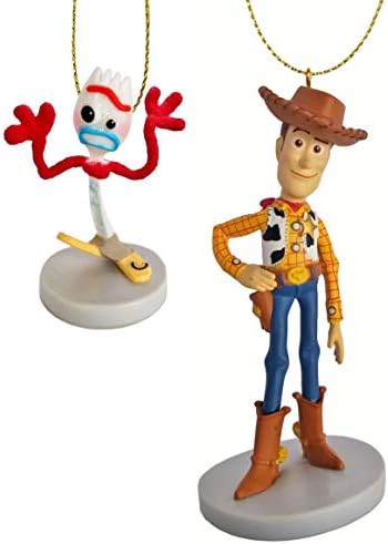 Woody and Forky de la Toy Story 4 Figurină Ornament de Crăciun de vacanță - Disponibilitate limitată - Nou pentru 2019