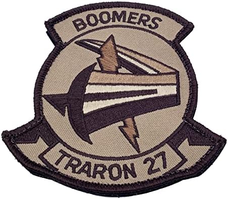 VT-27 Boomers Tan Squadron Patch-cu cârlig și buclă, 4