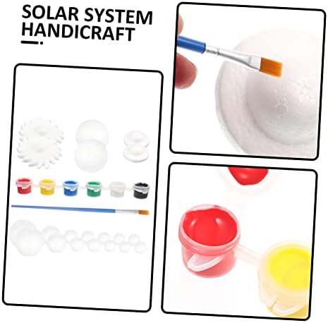Sewacc Home Decor 2 Sets Star Expandabil Polystyren Ball System System Solar Modele Craft pentru meșteșuguri DIY Bile de spumă
