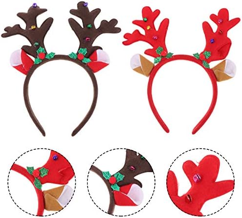 2pcs Hoop -uri decorative pentru petreceri POTOPS POTOPS Crăciun Antler Headdress Decor pentru casă pentru petrecere de sărbătoare