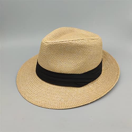 DAMIN paie Cowboy pălării pentru femei Unisex bărbați Femei Panama largă boruri paie pălării Aldult Jazz femei pălării șepci