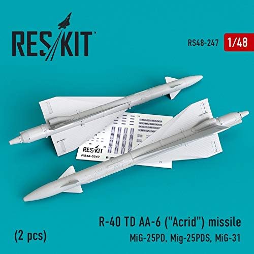 Reskit RS48-0247-1/48 R-40 TD AA-6 Model de rășină la scară de rachete